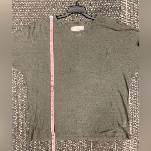 BROCHU WALKER Silk Linen Blend Pocket Tee Size Small - Picture 7 of 8
